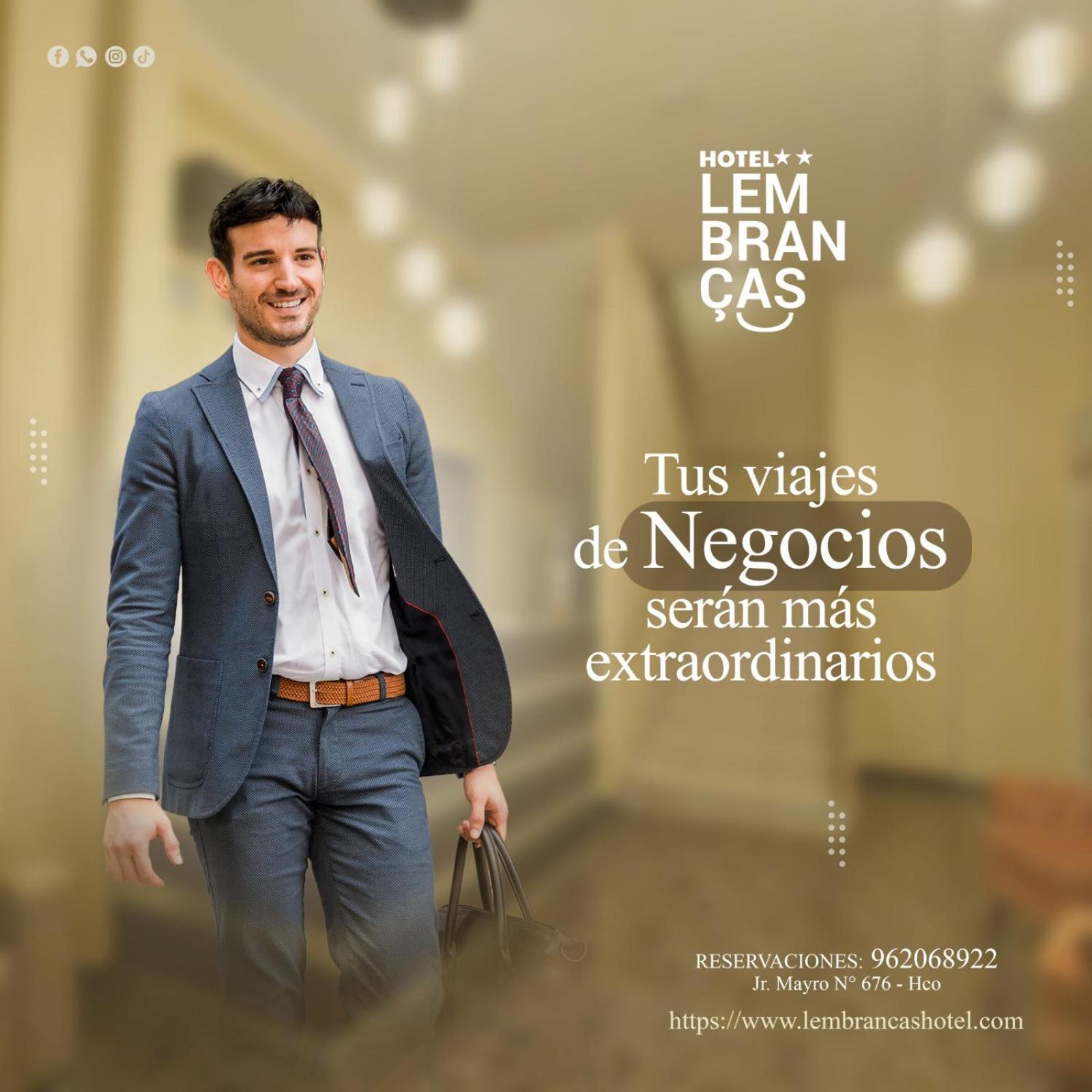 Lembrancas Hotel Huanuco Bagian luar foto